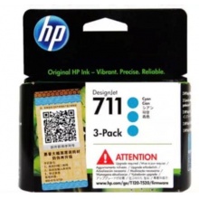 原装 HP 惠普711 CZ134A红色墨盒 29ml×3支 适用 HP T120 T520 T530