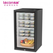 乐创 lecon 商用食品留样柜110L饮料冷柜 台式家用商用冷藏保鲜展示柜 LC-SC-110 