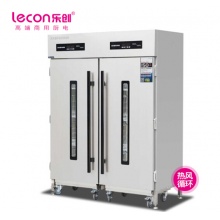 乐创（lecon）工程款双门推车式高温热风循环大容量消毒柜饭堂工厂食堂商用餐盘款消毒柜LC-J-MJ1000 