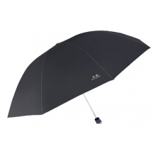 天堂伞全黑三折伞商务遮阳防晒晴雨两用伞33724E